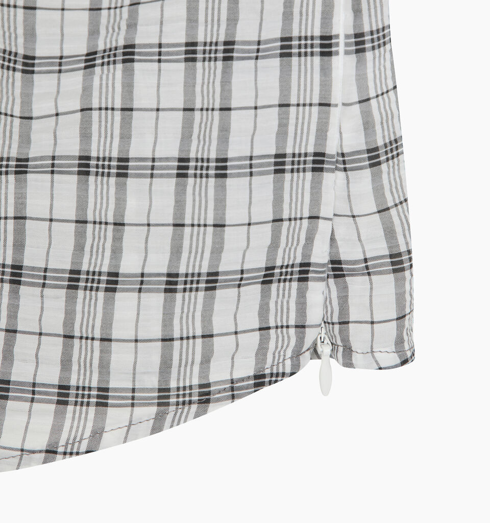 White check blouse with rouching - null - White | Sisley K image number 4